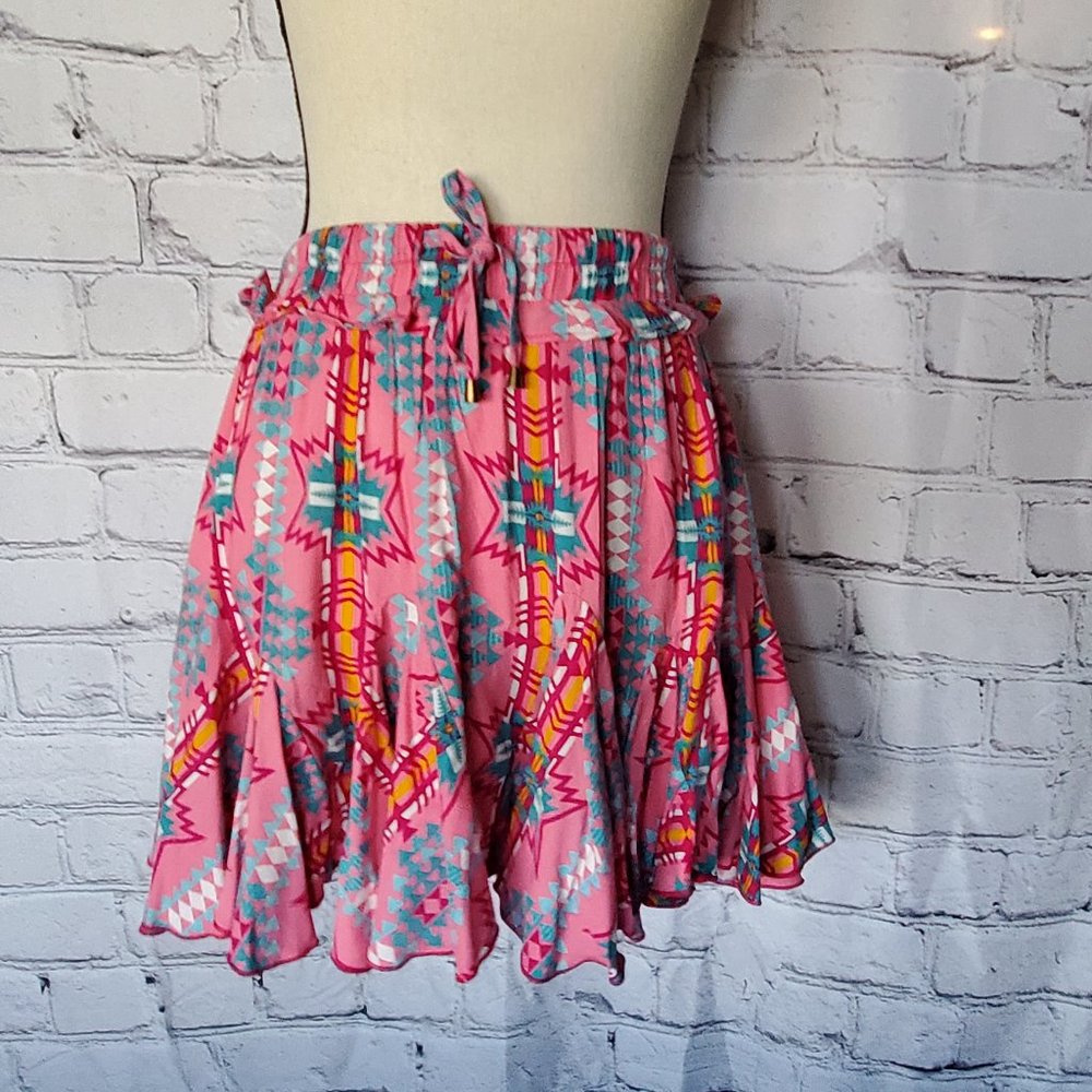 Rock and Roll Denim, Elastic/Drawstring Waistband, Floral Skirt, Western/Aztec